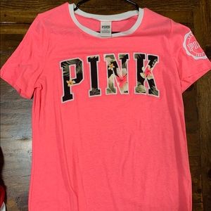 SOLD ON MERCARI PINK Hawaiian letter tee